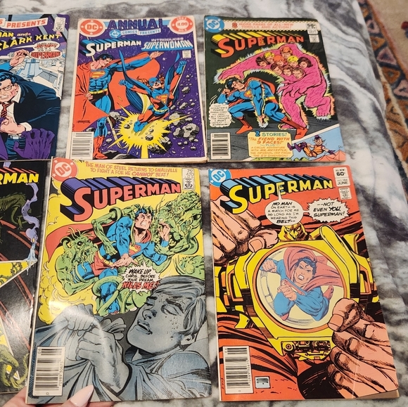 Lot Of 10 Dc Superman Comics 1980s #384 420 419 422 351 2 79 350 421 Radio Shack - Picture 2 of 5